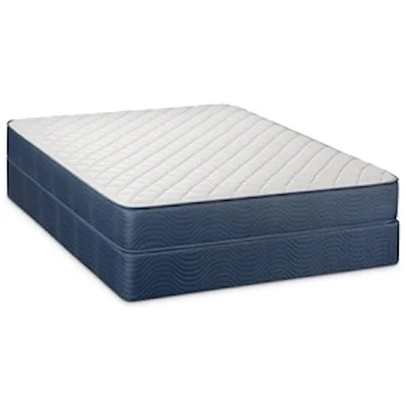Twin 9" Firm Two Sided Mattress and Low Profile Wood Foundation